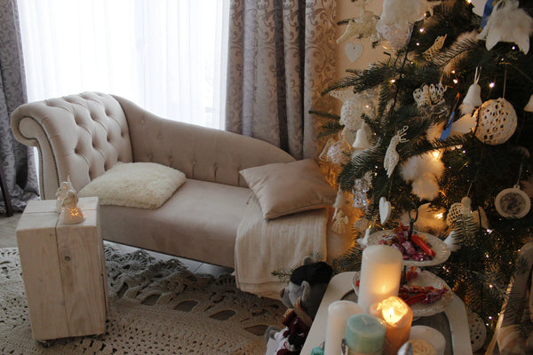 Chesterfield Tufted Chaise Longue Bedroom Accent Chair