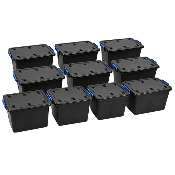 Dreamy Comfort Black Plastic Storage Utility Container - 85L