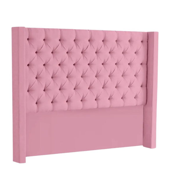 Dreamy Comfort Henna Deep Button Tufted Velvet Headboard