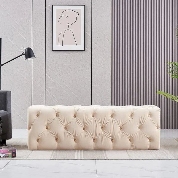 Dia Tufted Rectangle Cocktail Ottoman