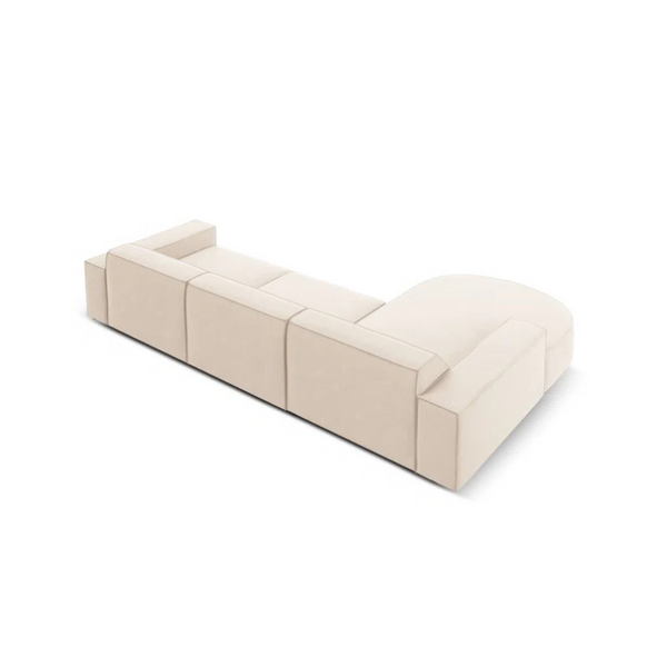 Marcel Velvet 3 Seater Right Sectional Sofa 