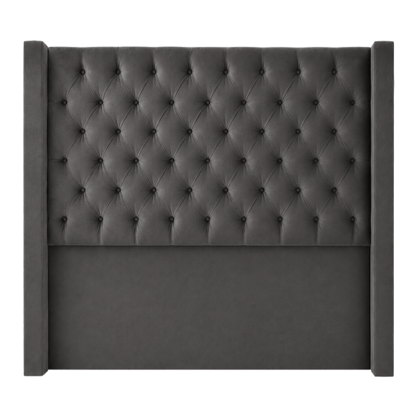 Dreamy Comfort Henna Deep Button Tufted Velvet Headboard