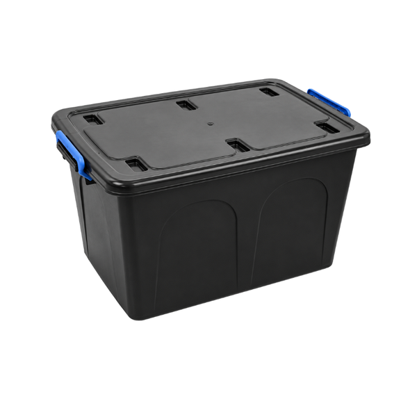Dreamy Comfort Black Plastic Storage Utility Container - 85L