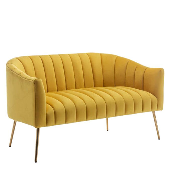 Lilly Velvet 2 Seater Loveseat Sofa