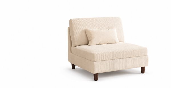 Corduroy Armless Modular Chair