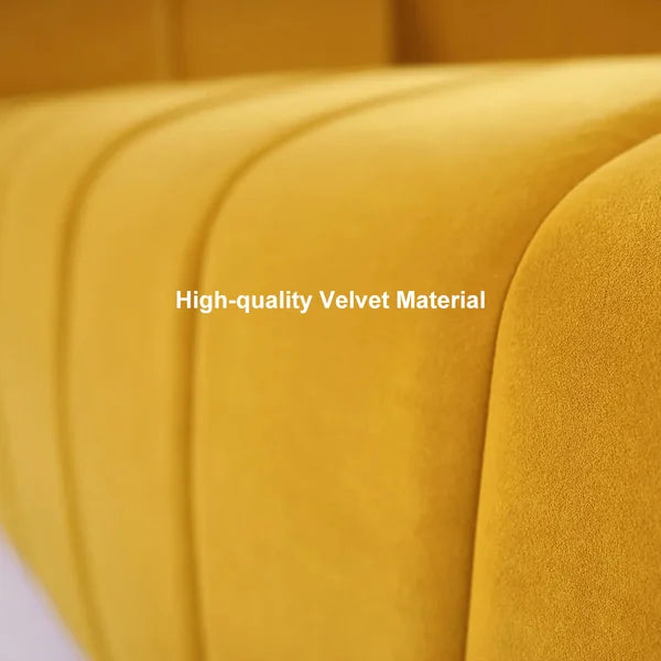 Channel Panel Tufted 3 Seater Sofa