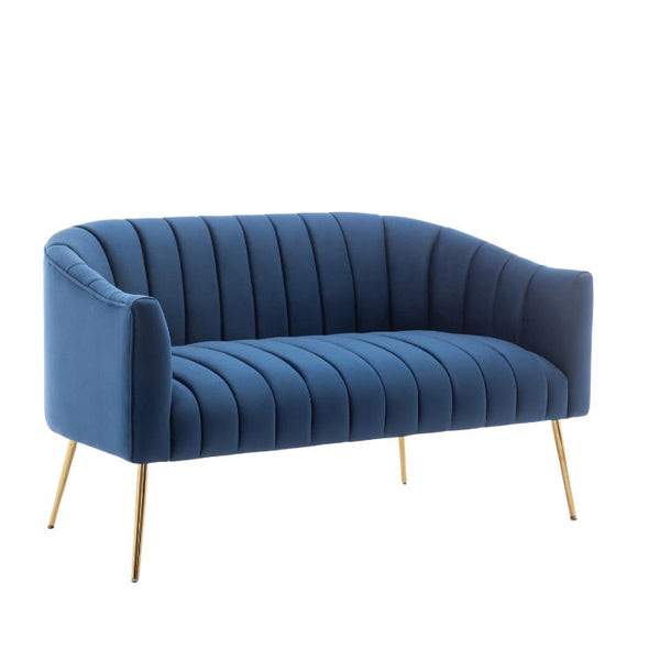 Lilly Velvet 2 Seater Loveseat Sofa