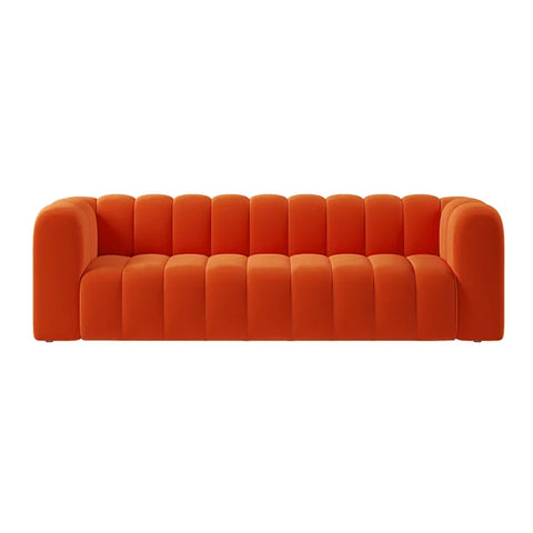 Channel Panel Tufted 3 Seater Sofa