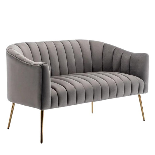 Lilly Velvet 2 Seater Loveseat Sofa