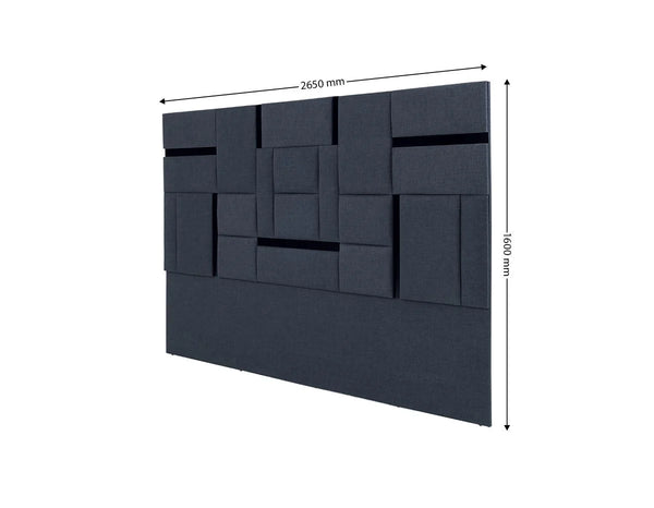 Dreamy Comfort Brandy Geometric Upholstered Headboard