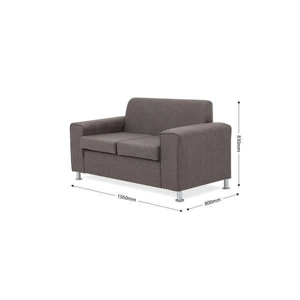 Dreamy Comfort-Lola Fabric 2 Seater Couch
