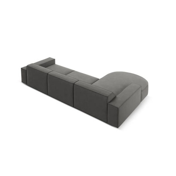 Marcel Velvet 3 Seater Right Sectional Sofa 