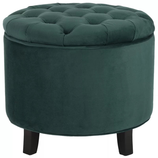 Althea Round Storage Ottoman