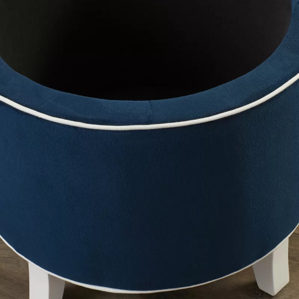 Althea Round Storage Ottoman