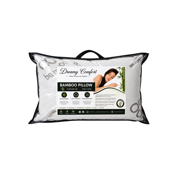 Dreamy Comfort Bamboo Pillow - Standard Size