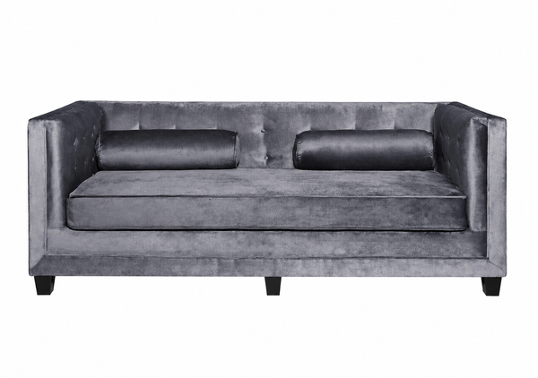 Dreamy Comfort - Berlin 3 Seater Velvet Sofa - Grey