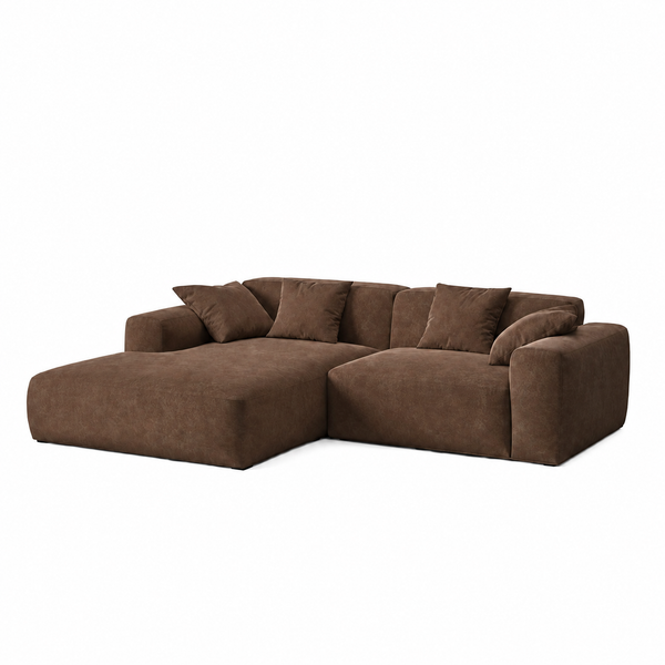 Bria Velvet Corner Couch L Shape Sofa