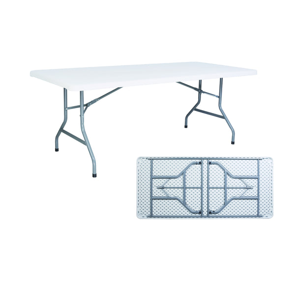 Dreamy Comfort Heavy-Duty Folding Plastic Table - 180 cm