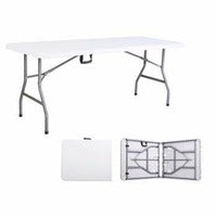 Plastic Folding Table - White