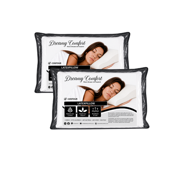 Latex Contour Pillow - Twin Pack