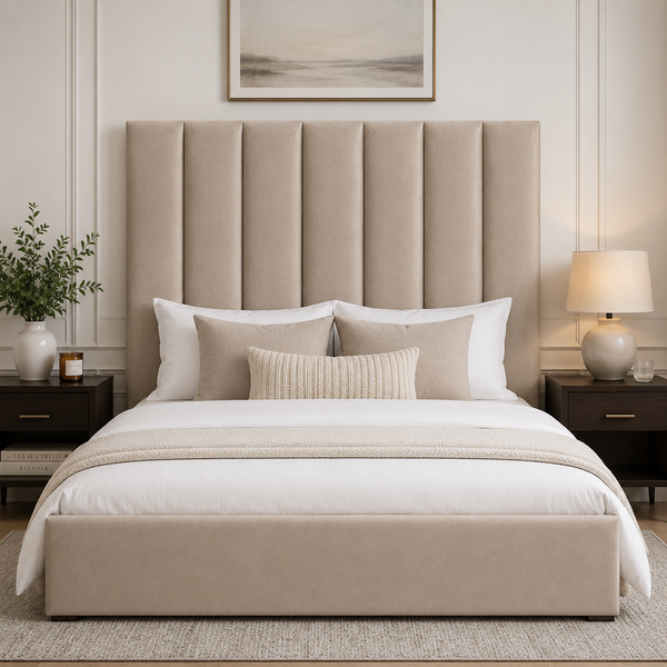 Dreamy Comfort-Maya Velvet Panel Headboard
