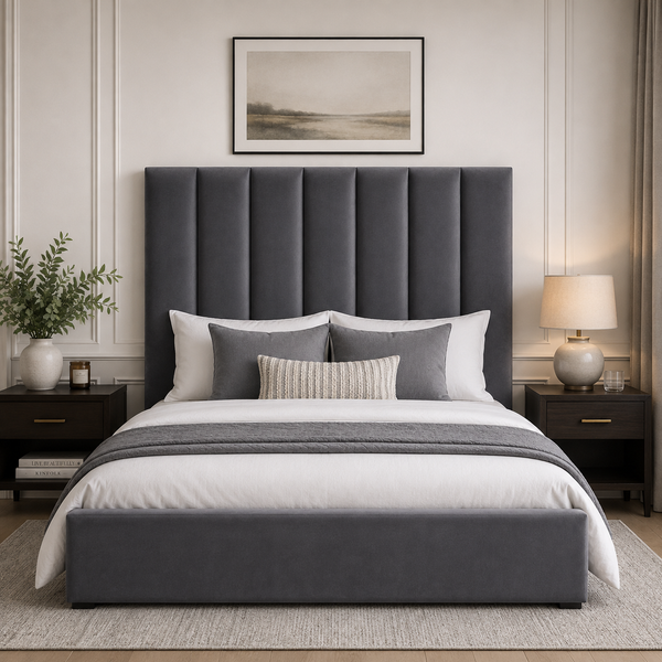 Dreamy Comfort-Maya Velvet Panel Headboard