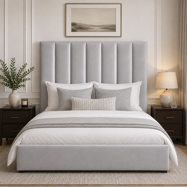 Dreamy Comfort-Maya Velvet Panel Headboard