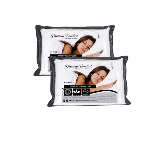 Memory Foam Pillow - Classic Twin Pack