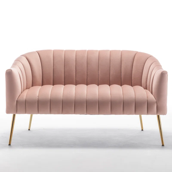 Lilly Velvet 2 Seater Loveseat Sofa