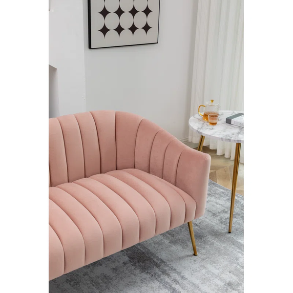 Lilly Velvet 2 Seater Loveseat Sofa