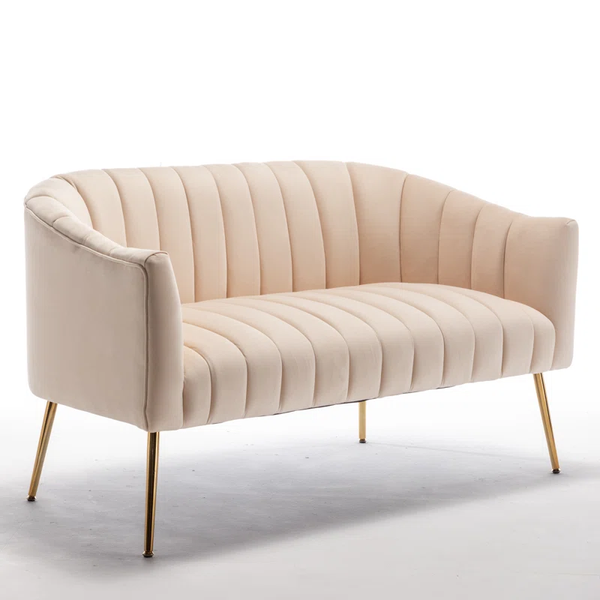 Lilly Velvet 2 Seater Loveseat Sofa
