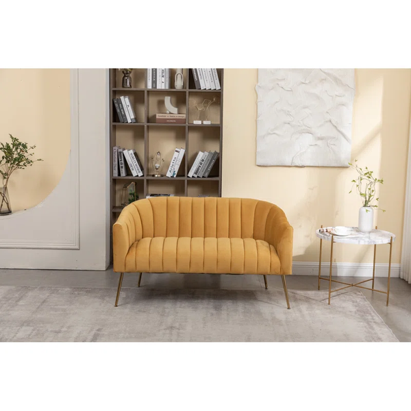 Lilly Velvet 2 Seater Loveseat Sofa