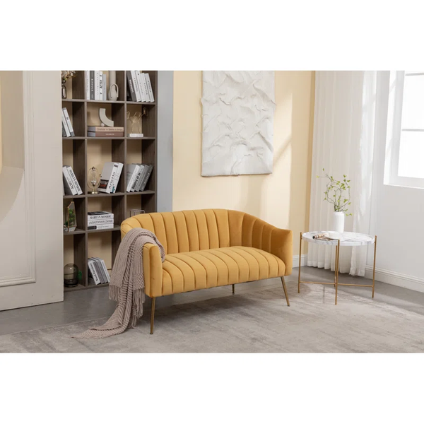 Lilly Velvet 2 Seater Loveseat Sofa