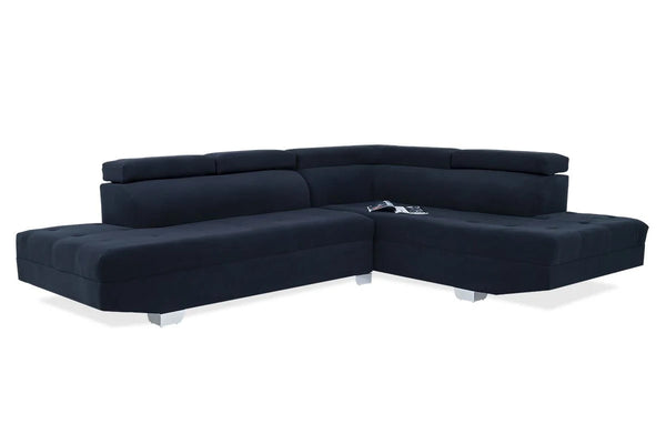 Dreamy Comfort – Skylar Corner Couch Lounge Suite with Adjustable Headrests