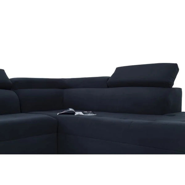 Dreamy Comfort- Skylar Corner Couch Lounge Suite with Adjustable Head Rests