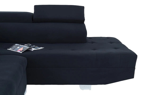 Dreamy Comfort- Skylar Corner Couch Lounge Suite with Adjustable Head Rests