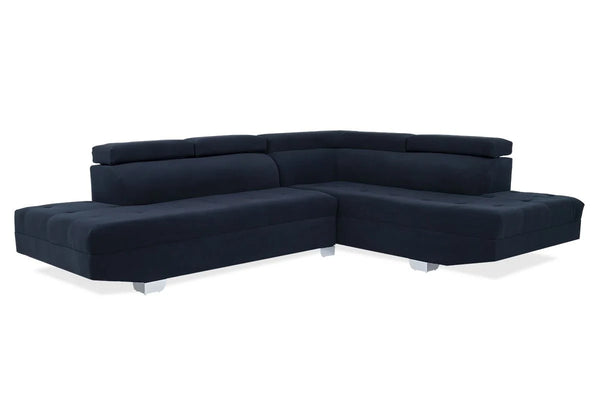 Dreamy Comfort- Skylar Corner Couch Lounge Suite with Adjustable Head Rests