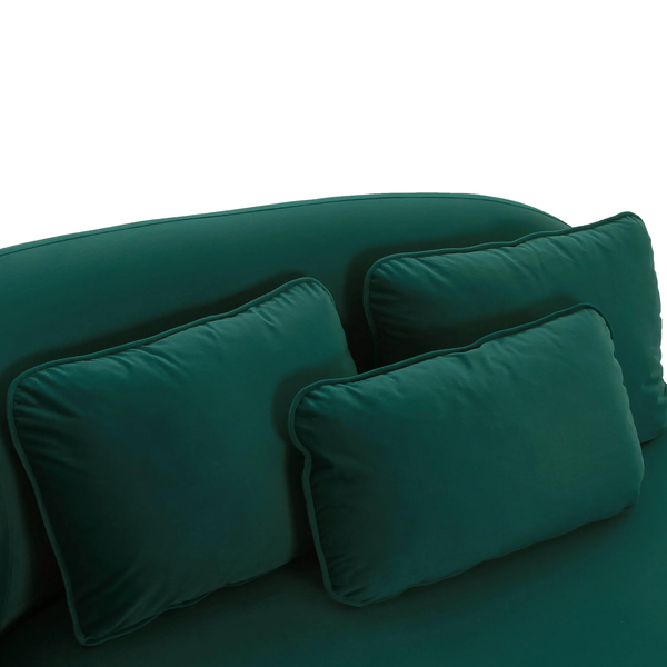 Zivah Velvet Day Bed Chaise Sofa