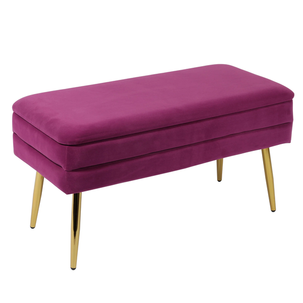 Vira Rectangular Storage Ottoman Bench