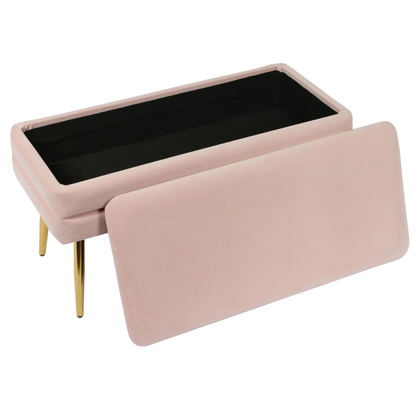 Vira Rectangular Storage Ottoman Bench