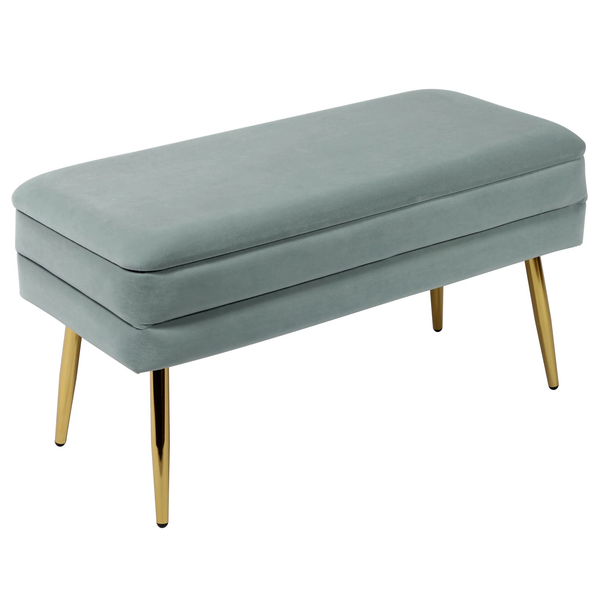 Vira Rectangular Storage Ottoman Bench