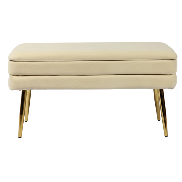Vira Rectangular Storage Ottoman Bench