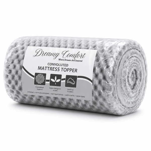 Convoluted “Egg-Box” Foam Mattress Topper