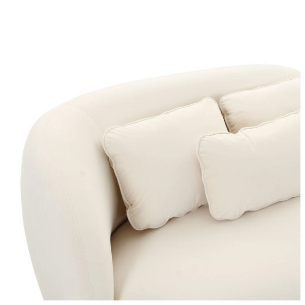 Zivah Velvet Day Bed Chaise Sofa