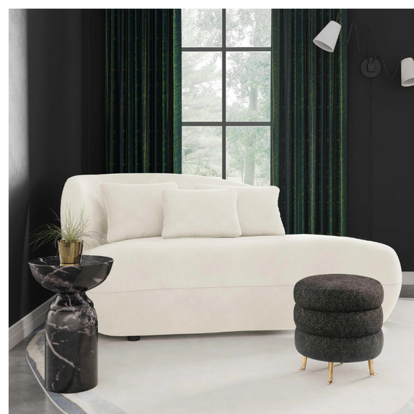 Zivah Velvet Day Bed Chaise Sofa