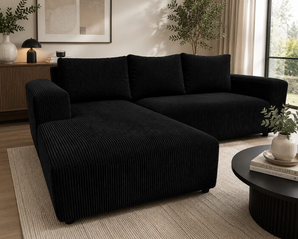 Anatolia L-Shaped Corduroy Couch