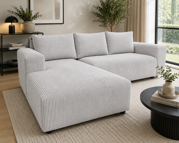 Anatolia L-Shaped Corduroy Couch