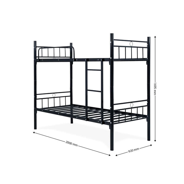 Dreamy Comfort - Double Bunk Metal Bed Frame - Self Assembly