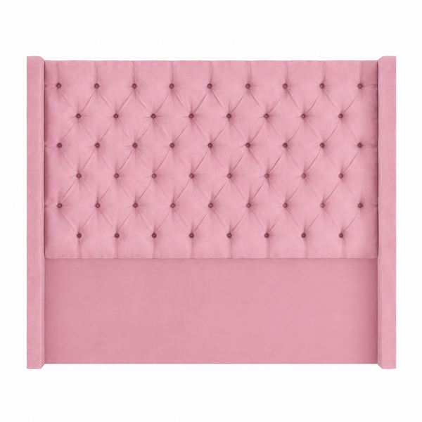 Dreamy Comfort Henna Deep Button Tufted Velvet Headboard