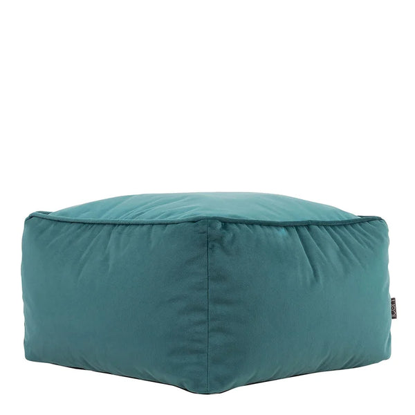 Jane Velvet Square Pouffe Ottoman